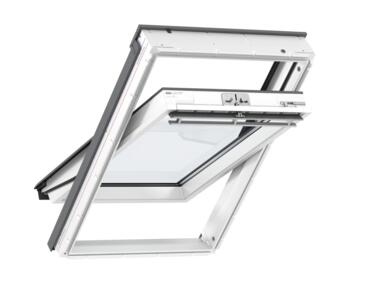 Zdjęcie: Okno GLU 0051 drewniano-poliuretanowe otwierane u góry, 78x118 cm VELUX