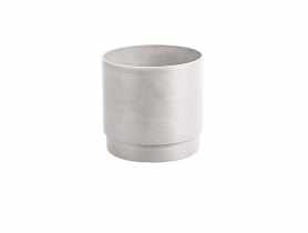 Donica z surowców wtórnych 15,6x15,6x15 cm biała TIN TOURS