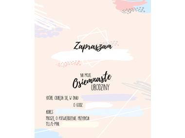 Zdjęcie: Zaproszenie ZP-010 Urodziny 18 - osiemnastka KUKARTKA