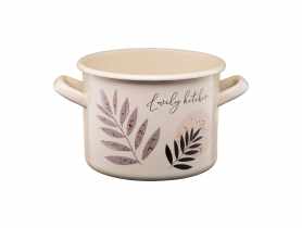 Garnek emaliowany z kalką Flores 18 cm/3,4 L wzór 3 GALICJA
