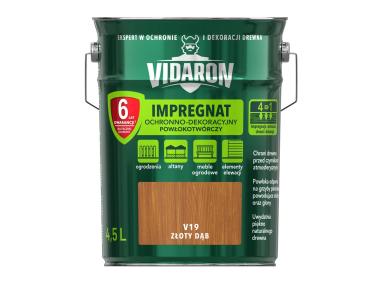 Zdjęcie: Impregnat powłokotwórczy złoty dąb 4,5 L VIDARON