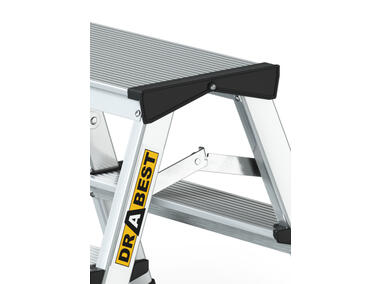 Zdjęcie: Drabina aluminiowa dwustronna 2x2 stopnie 125 kg Comfort DRABEST