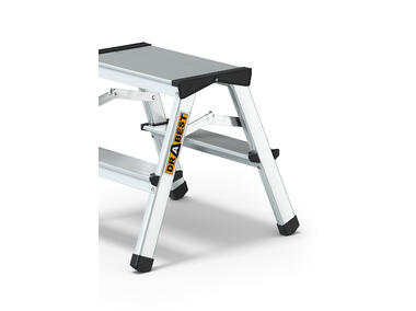 Zdjęcie: Drabina aluminiowa dwustronna 2x2 stopnie 125 kg Comfort DRABEST