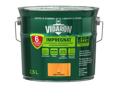 Zdjęcie: Impregnat do drewna orzech włoski 2,5 L VIDARON