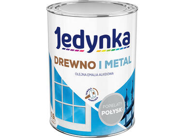 Zdjęcie: Emalia olejno-alkidowa drewno i metal popielaty 0,9 L połysk JEDYNKA