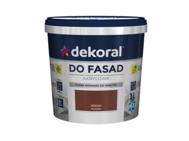 Zdjęcie: Farba fasadowa wiśniowa 1 L Polinit DEKORAL