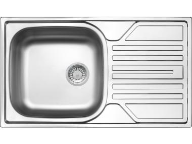 Zdjęcie: Zlewozmywak Legato dekor 1K Z/O 760x435x145, 3,5" + osprzęt DEANTE