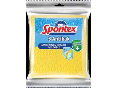 Zdjęcie: Ściereczki gąbczaste Antibak 3 sztuki SPONTEX