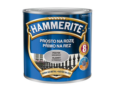 Zdjęcie: Farba do metalu 0,25 L srebrny połysk HAMMERITE
