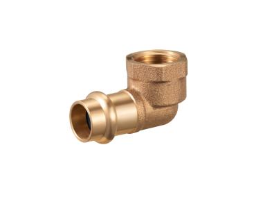 Zdjęcie: Kolano zaciskane do wody 15x1/2" gw profil V CALIDO