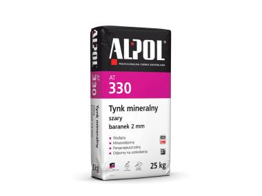 Zdjęcie: Tynk szary mineralny baranek 2 mm - 25 kg AT350 ALPOL