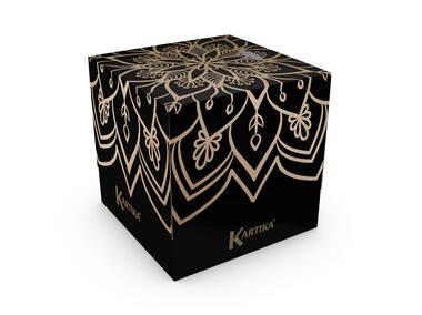 Zdjęcie: Chusteczki uniwersalne box 56 szt. 3-warstwowe Black&White KARTIKA MANDALA