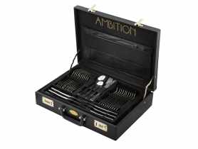 Komplet sztućcy Prato 72 elementy w walizce AMBITION