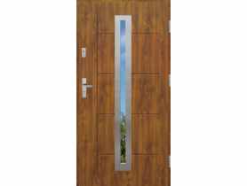 Drzwi zewnętrzne stalowo-drewniane Disting Nicolo 04 Dąb złoty 90 cm prawe KR CENTER