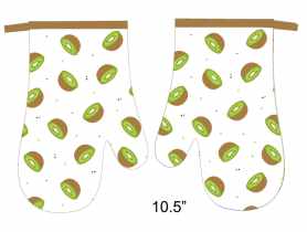 Rękawice kuchenne Fruits 0318FS09 z magnesem komplet 2 sztuk EUROMAT