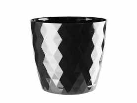 Doniczka Cristal 20 cm czarna VERDENIA