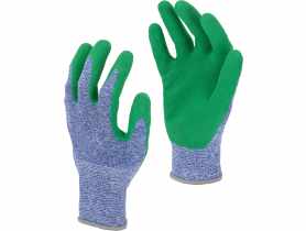 Rękawice lateks niebiesko-zielone l212608p, karta, "8", CE, LAHTI PRO