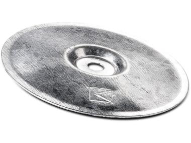 Zdjęcie: Podkładka stalowa okrągła fi zewn. 76 mm, fi wewn. 65 mm alu-cynk RAWLPLUG