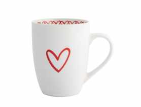 Kubek baryłka 340 ml dekoracja heart 1 ALTOM DESIGN