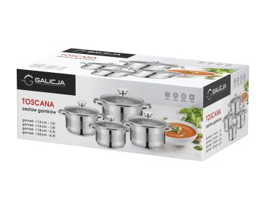 Zdjęcie: Zestaw garnków Toscana, 8 elementów GALICJA