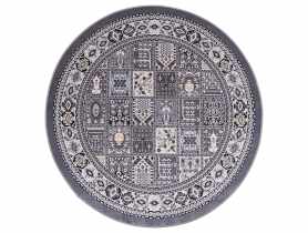 Dywan Print Shine 133 cm koło orientalny szary MULTI-DECOR