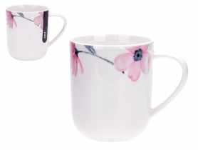 Kubek Pink petal 360 ml z porcelany New Bone 91436 RAVI