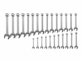 Klucze płasko-oczkowe 6-32 mm, zestaw 26 sztuk NEO