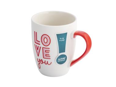 Zdjęcie: Kubek baryłka 340 ml dekoracja love you ALTOM DESIGN