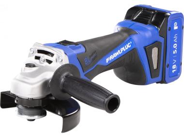 Zdjęcie: Szlifierka kątowa RawlGrinder R-PAG18, rękawice, walizka, 2 akumulatory Li-Ion, z ładowarką RAWLPLUG