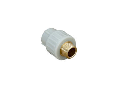 Zdjęcie: Złączka PP mosiężna 20 mm x 1/2 Gz USTM