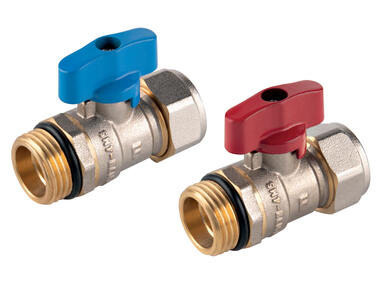 Zdjęcie: Zawór kulowy do rur wielowarstwowych 16x2mm, wkrętny F-Comfort FERRO