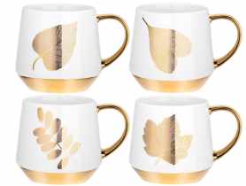 Kubek Jungle II 450 ml z porcelany New Bone 71441 Gold Collection RAVI