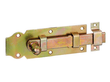 Zdjęcie: Zasuwa drzwiowa z obejmą ocynk 140x52 mm ALBERTS