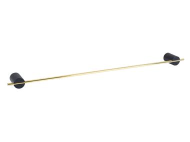 Zdjęcie: Wieszak łazienkowy Sintra 60 cm czarno-złoty BISK