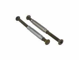 Śruby i tulejka do klamki AMB długi szyld 35-55 mm patyna 2 sztuki METRO