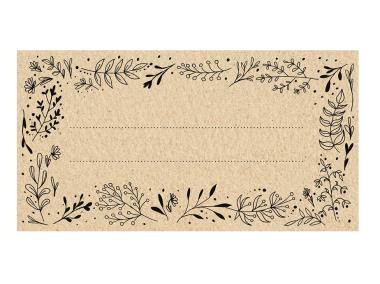 Zdjęcie: Etykiety samoprzylepne 85/45 mm - ECO 20 szt. 660055 BROWIN
