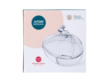 Zdjęcie: Pojemnik szklany jajko z zajączkiem 13,5x10x12,5 cm ALTOM DESIGN
