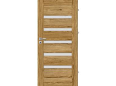 Zdjęcie: Drzwi wewnętrzne Credo 60L Dąb Catania, mleczna szyba, pokój NAWADOOR