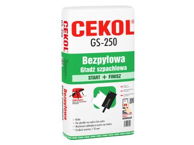 Zdjęcie: Gładź szpachlowa GS-250 bezpyłowa CEKOL