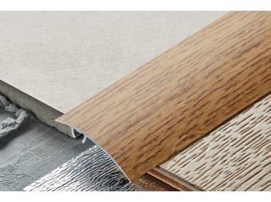 Zdjęcie: Listwa ochronna aluminiowa wcisk 47 mm 0,93 m dąb CEZAR