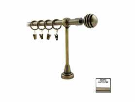 Karnisz pojedynczy Hefajstos Plus fi 16 mm - 320 cm modern złoto KARWEL