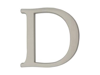 Zdjęcie: Litera aluminiowa "D" 105 mm srebrna METRO