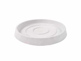 Podstawka po doniczkę 11,2x11,2x1,4 cm biała TIN TOURS