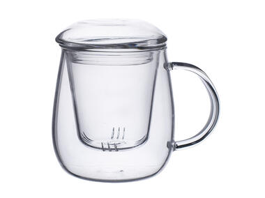 Zdjęcie: Kubek baryłka ze szklanym zaparzaczem 350ml ALTOMDESIGN