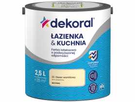 Farba do łazienki i kuchni deser waniliowy 2,5 L DEKORAL