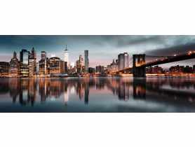 Obraz Canvas Silver 60x150 cm Blue Manhattan STYLER