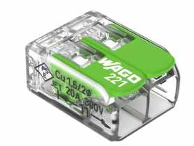 Szybkozłączka uniwersalna ECO 2x4 mm zielona WAGO