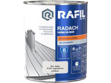 Zdjęcie: Farba na dach Radach biały sygnałowy RAL9003 0,75L RAFIL