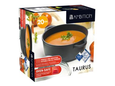 Zdjęcie: Garnek Taurus 20 cm żaroodporny AMBITION
