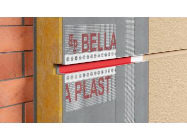 Zdjęcie: Listwa do boniowania PVC z siatką BP11 H2RS L300 szary ciemny BELLA-PLAST